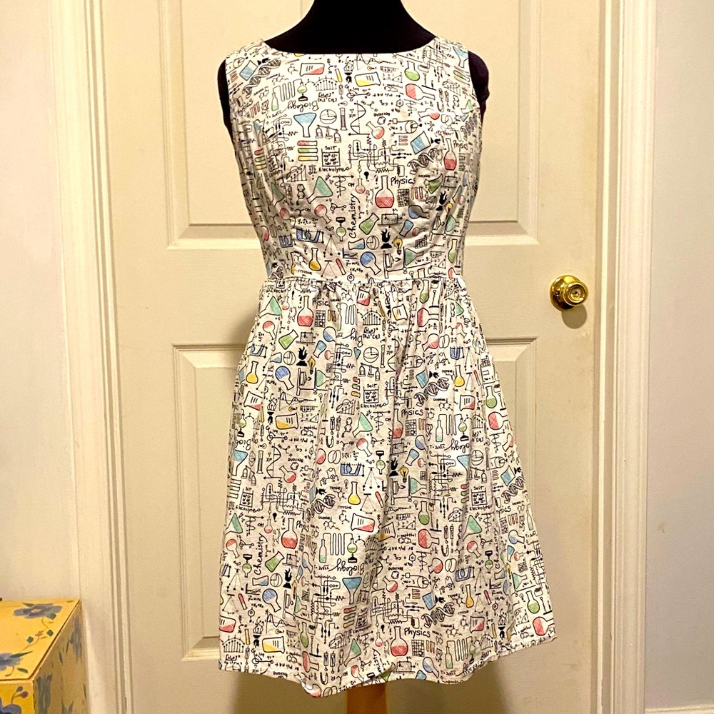 Retrolicious Science Equations Dress 1X